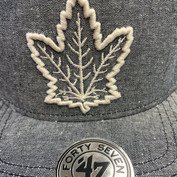 '47 Brand Mens NHL Toronto Maple Leafs Hockey Snapback Hat Cap New - Picture 2 of 3